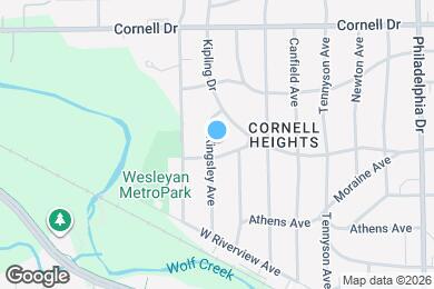 Map image of the property - 1408 Kingsley Ave