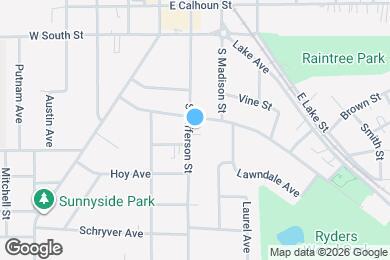 Map image of the property - 511 S Jefferson St
