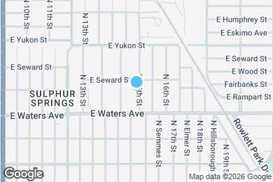 Map image of the property - 8412 N 15th St
