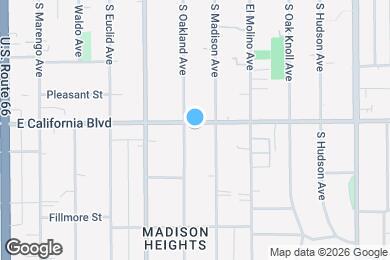 Map image of the property - 540 E California Blvd