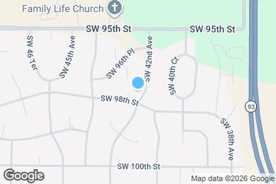 Map image of the property - 9750 SW 42nd Ave