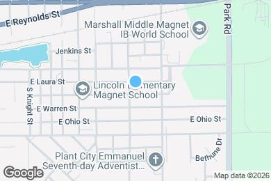 Map image of the property - 1406 E Renfro St