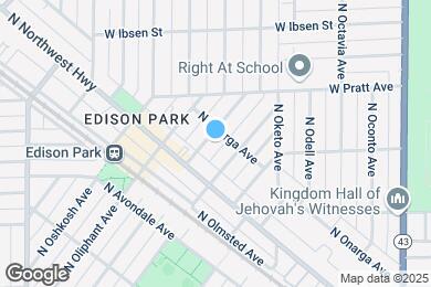 Map image of the property - 6731 N Oxford Ave