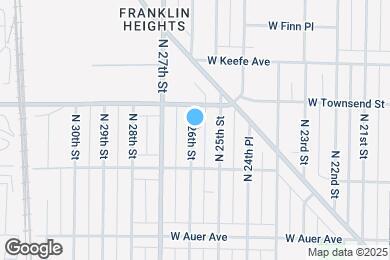 Map image of the property - 3354 N 26th St