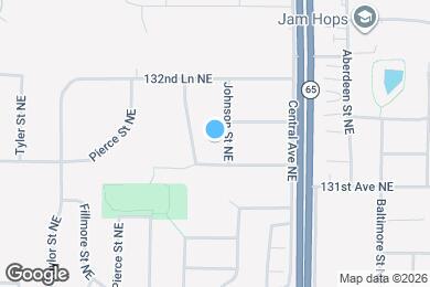 Map image of the property - 13162 Johnson St NE
