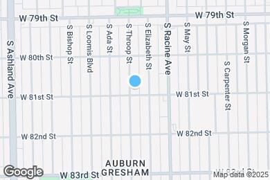 Map image of the property - 8053 S Throop St