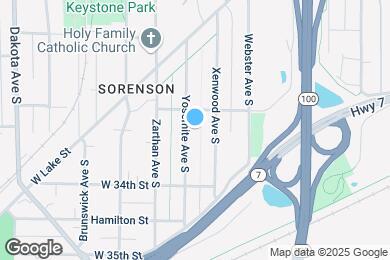 Map image of the property - 3317 Yosemite Ave S