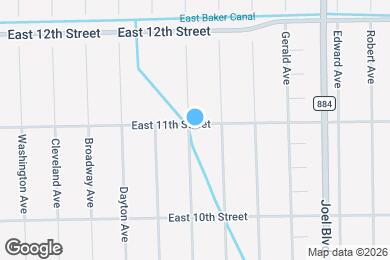 Map image of the property - 1900 East 11th Street