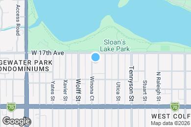 Map image of the property - 1660 Winona Ct