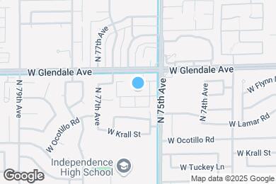 Map image of the property - Obsidian on Glendale