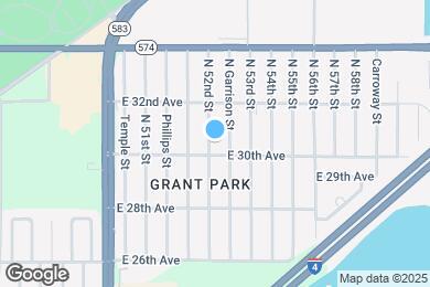Map image of the property - 3705 N 52nd St