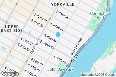 Map image of the property - 1521 York Ave