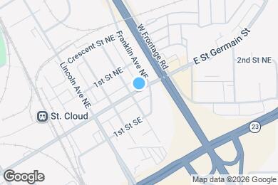 Map image of the property - 706 E Saint Germain St