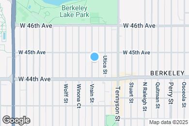 Map image of the property - 4460 Vrain St