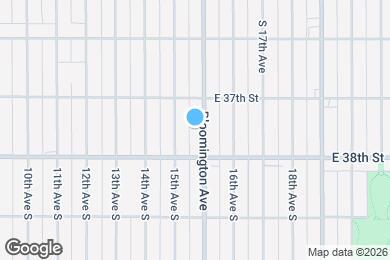 Map image of the property - 3724 Bloomington Ave