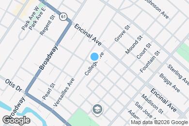 Map image of the property - 1205 College Ave