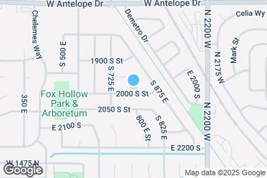 Map image of the property - 793 E 2000 S