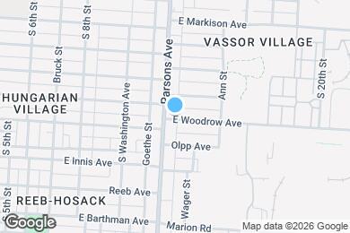 Map image of the property - 444 E Woodrow Ave