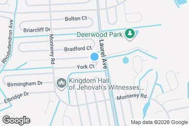 Map image of the property - 44 York Ct