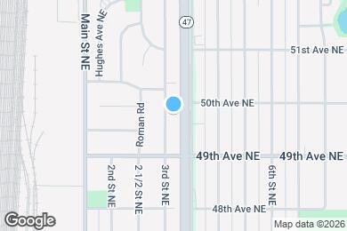 Map image of the property - 4965 3rd St NE
