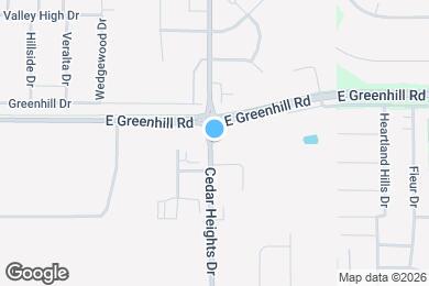 Map image of the property - Cedar West Apartments