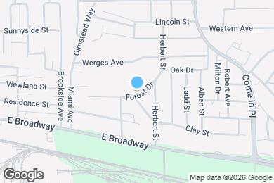 Map image of the property - 3020 Forest Dr
