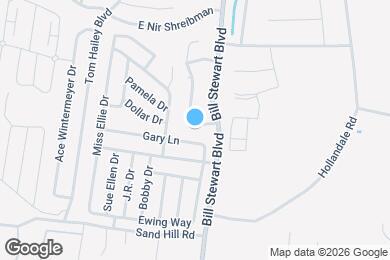 Map image of the property - 1509 James Gafford Dr