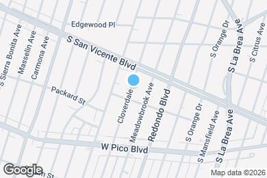 Map image of the property - 1282 S Cloverdale Ave