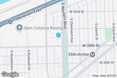 Map image of the property - 2411 W 34th Pl