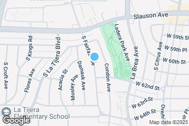 Map image of the property - 6018 S Fairfax Ave