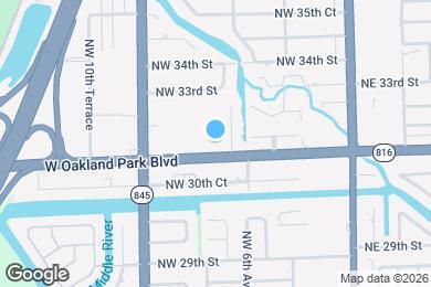 Map image of the property - 649 W Oakland Park Blvd