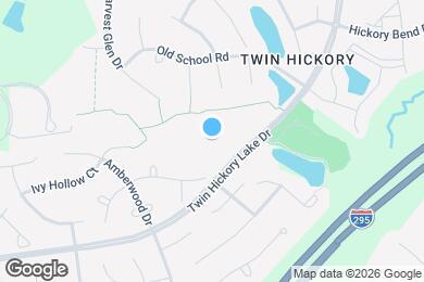 Map image of the property - 4706 Twin Hickory Lake Dr