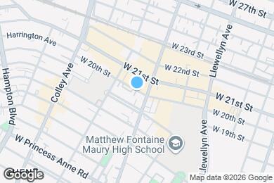 Map image of the property - 527 W 20th St