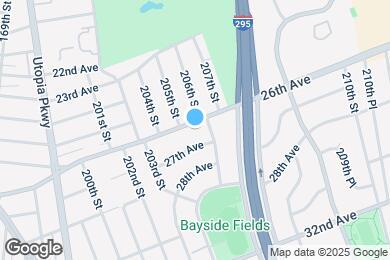 Map image of the property - 205-06 26th Ave