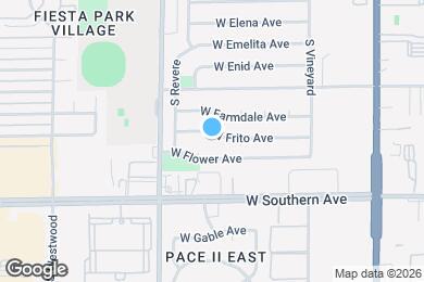 Map image of the property - 705 W Frito Ave