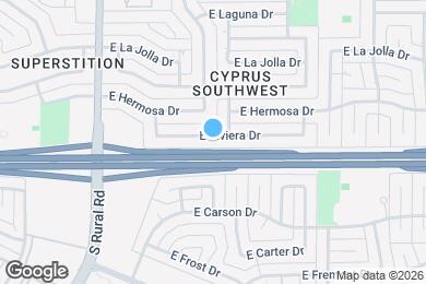 Map image of the property - 1119 E Riviera Dr