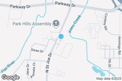 Map image of the property - 1015 N St Joe Dr