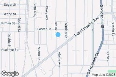 Map image of the property - 524 Blaine Ave