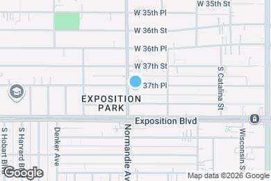 Map image of the property - 1374 W 37th Pl
