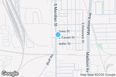 Map image of the property - 1801 S Meridian St