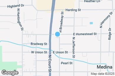 Map image of the property - 551 N Broadway St
