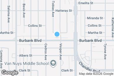 Map image of the property - 14615 Burbank Blvd