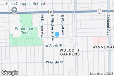 Map image of the property - 1923 W Winnemac Ave