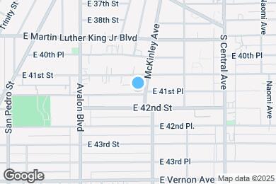 Map image of the property - 791 E 41st Pl