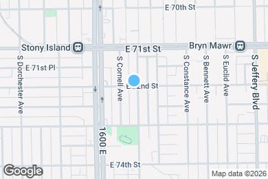 Map image of the property - 1651 E 72nd St
