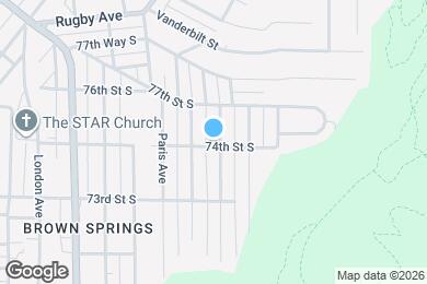 Map image of the property - 7400 Rome Ave