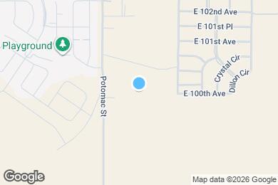 Map image of the property - 13880 E 100th Way