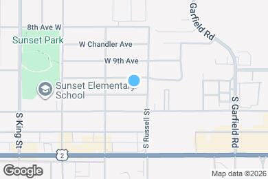 Map image of the property - 12406 W 11th Ave