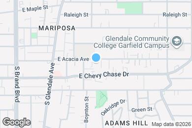 Map image of the property - 600 E Acacia Ave