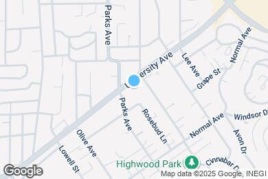 Map image of the property - 7641 University Ave
